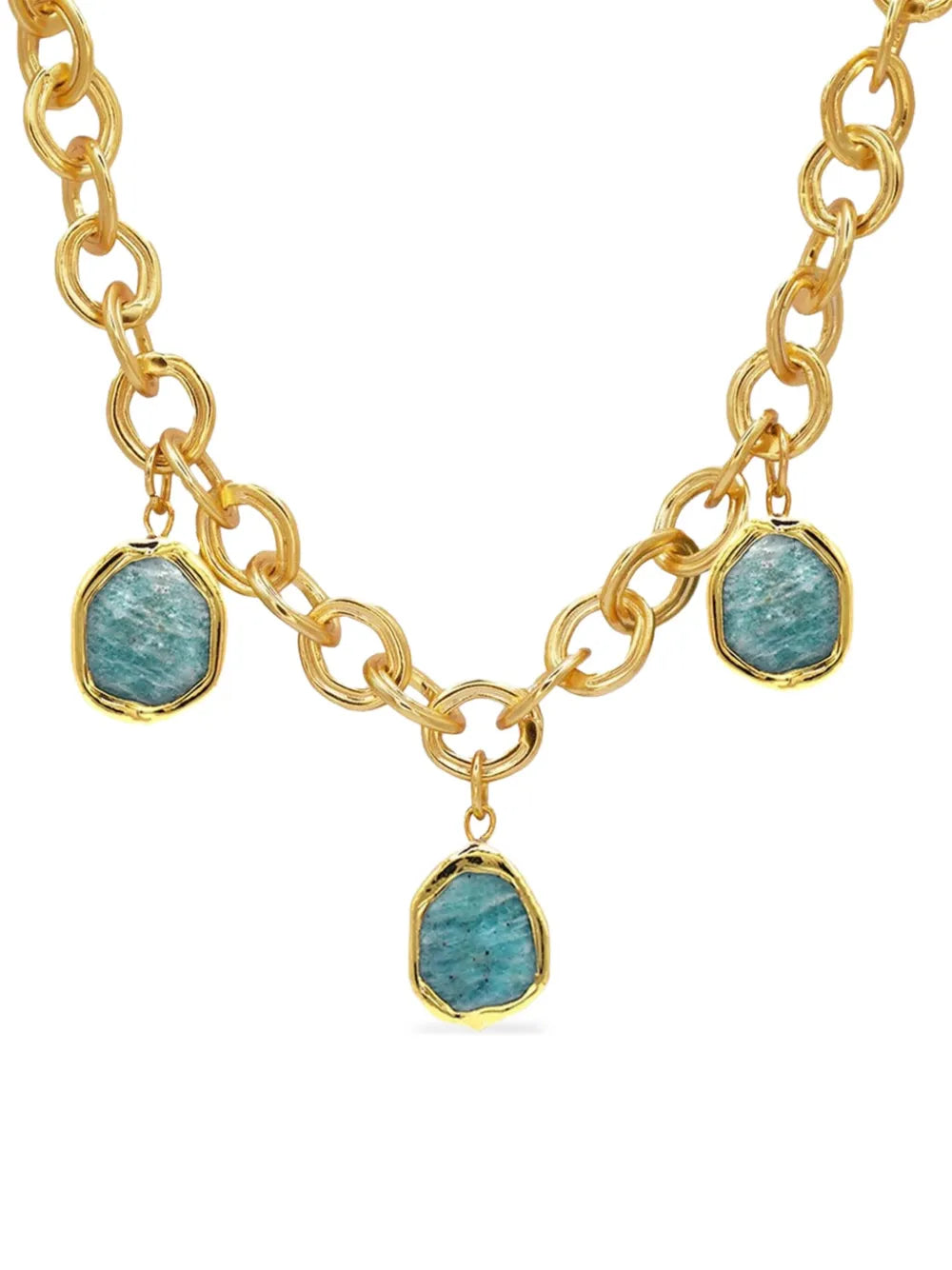 Karine Sultan Amazonite Trio necklace