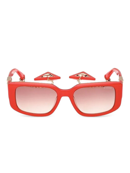 GUESS EYEWEAR chain embellished rectangle sunglasses