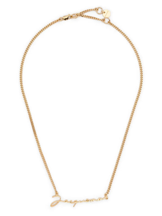 Jacquemus logo lettering necklace