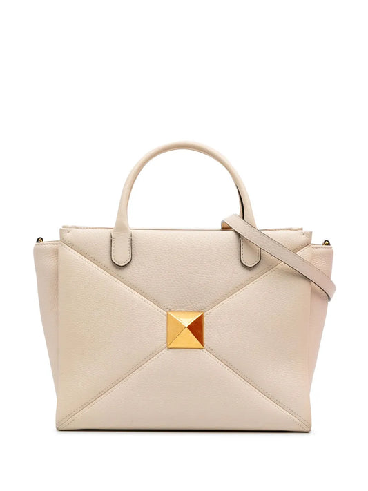 Valentino Garavani 2018 2024 Medium Leather One Stud Top Handle Bag satchel