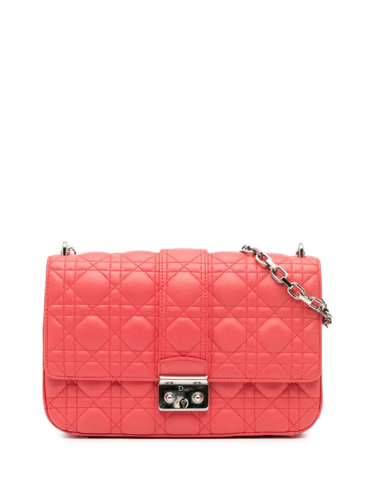 Christian Dior 2012 Medium Lambskin Cannage Miss Dior Flap shoulder bag