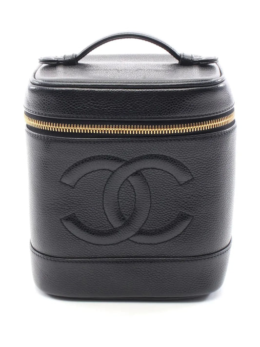 CHANEL 2004 2005 CC Caviar Case vanity bag