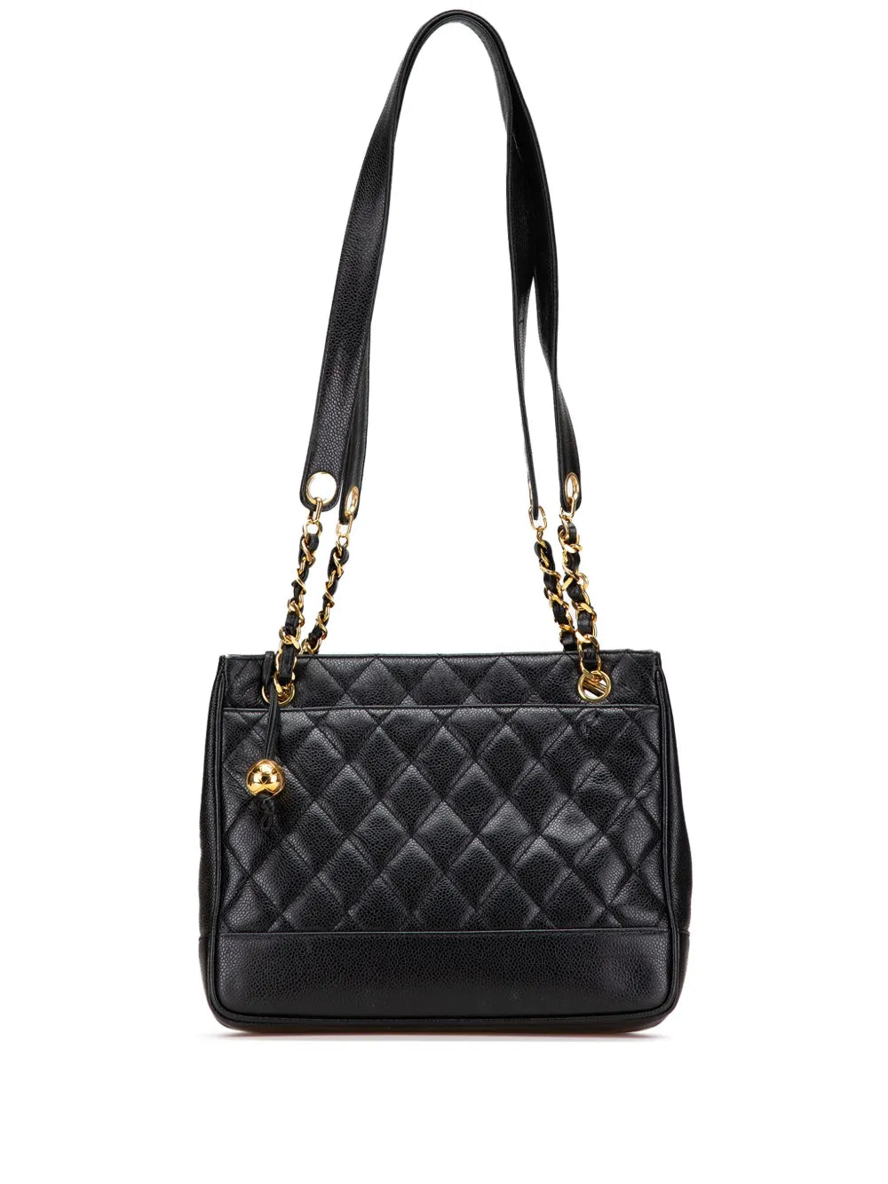 CHANEL 1991 1994 Quilted Caviar Chain tote bag