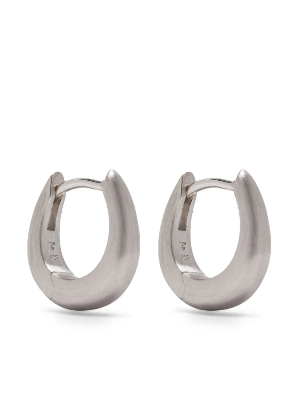 Tom Wood satin huggie earrings