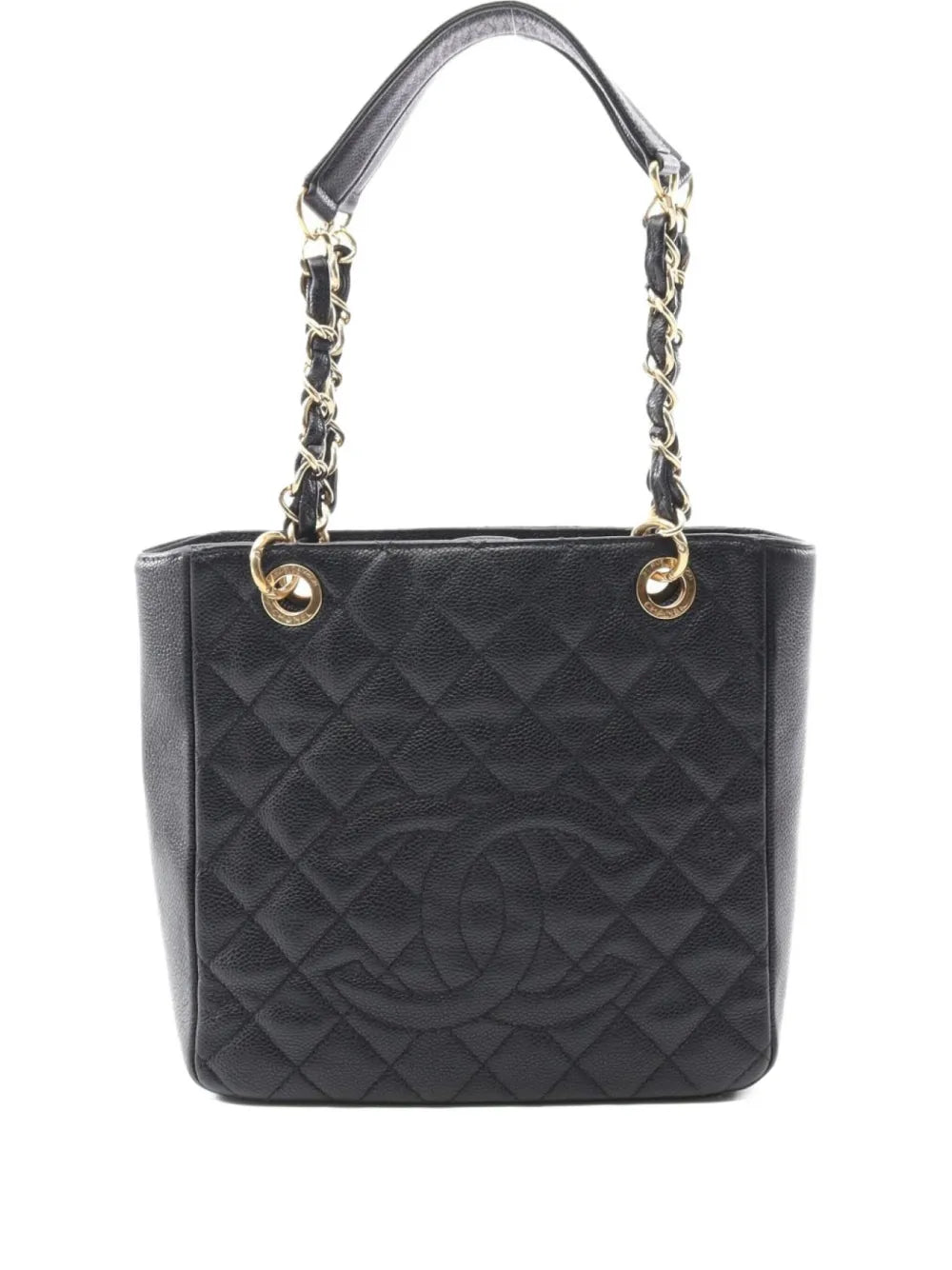 CHANEL 2012 Interlocking CC logo tote bag