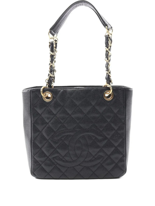 CHANEL 2012 Interlocking CC logo tote bag