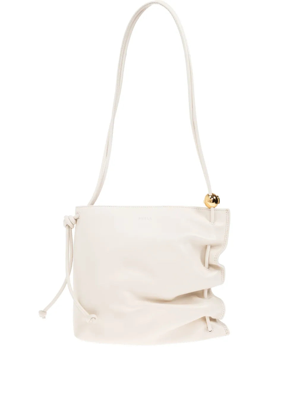 Furla ruched ball detail tote bag