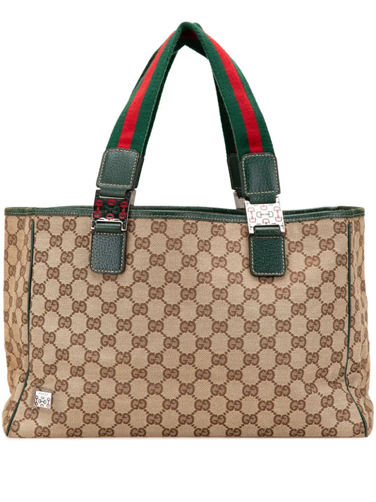 Gucci 2000 2015 GG Canvas Web Pop tote bag