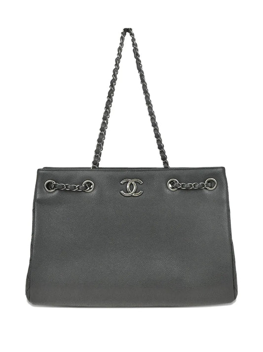 CHANEL 2016 Caviar leather tote bag