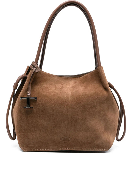 Tod's suede tote bag