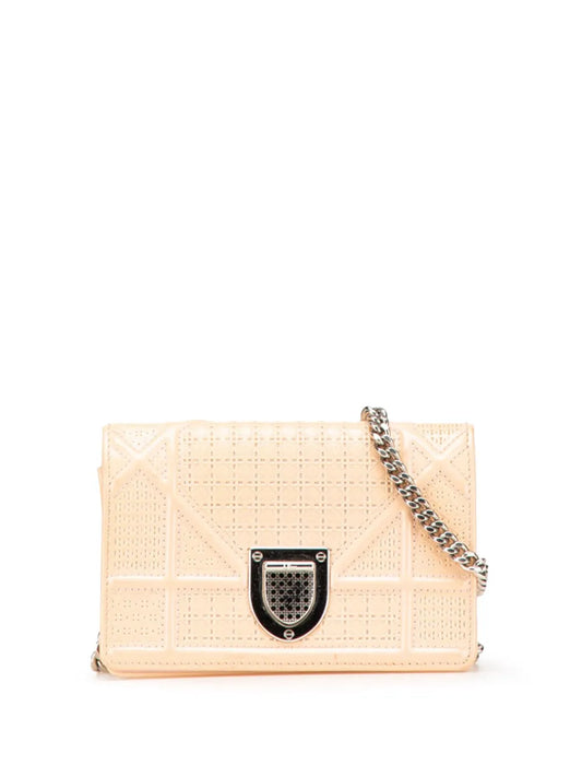 Christian Dior 2016 Baby Patent Microcannage Diorama Flap crossbody bag