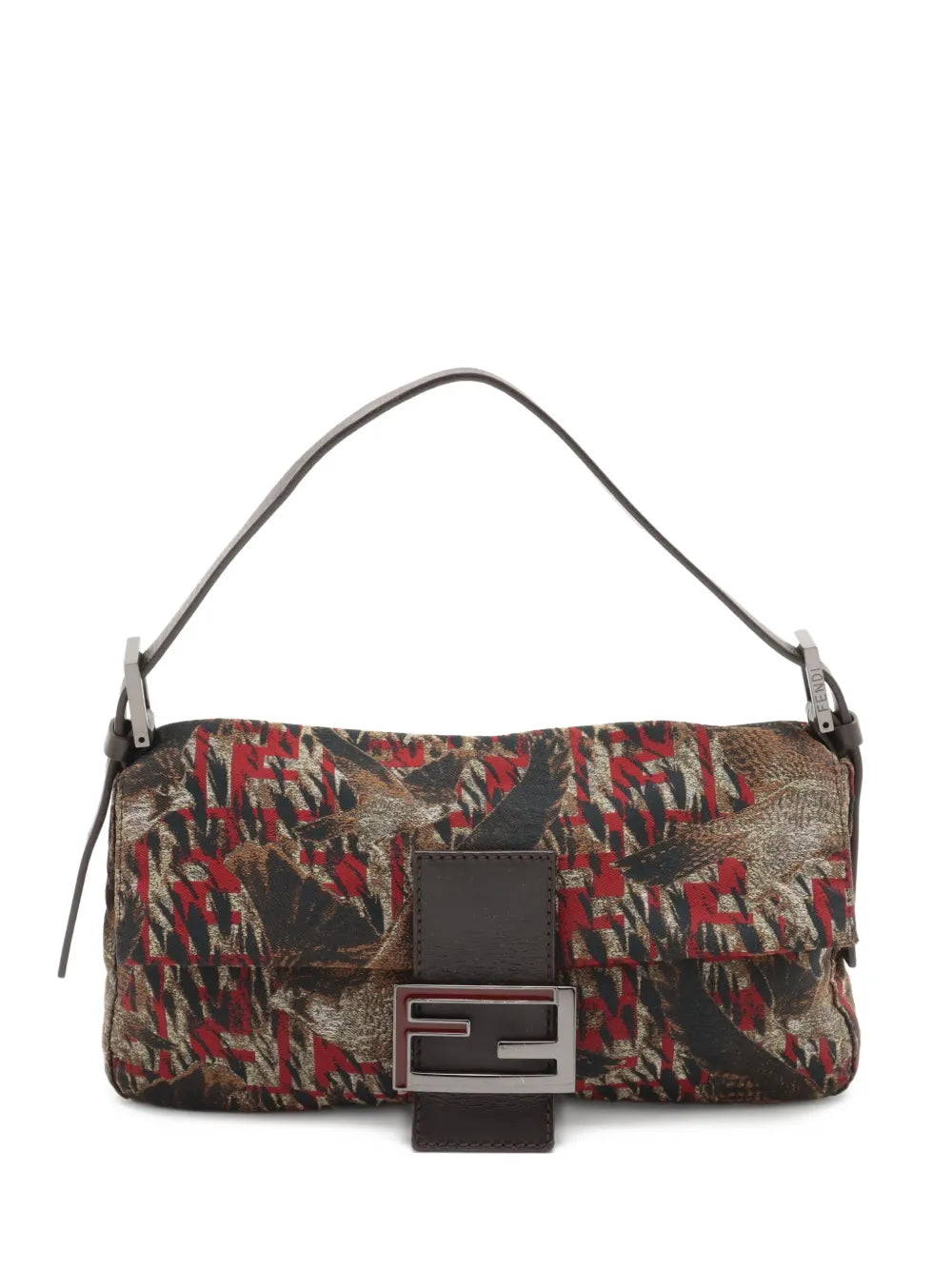 Fendi 2023 Mamma Bucket falcon print shoulder bag