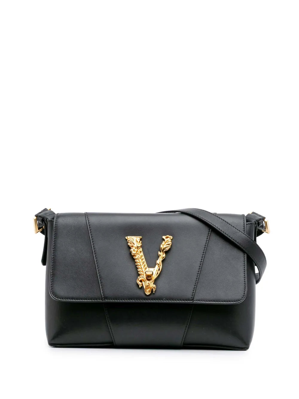 Versace 2019 2025 Vitello Barocco Virtus Flap crossbody bag