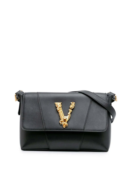 Versace 2019 2025 Vitello Barocco Virtus Flap crossbody bag