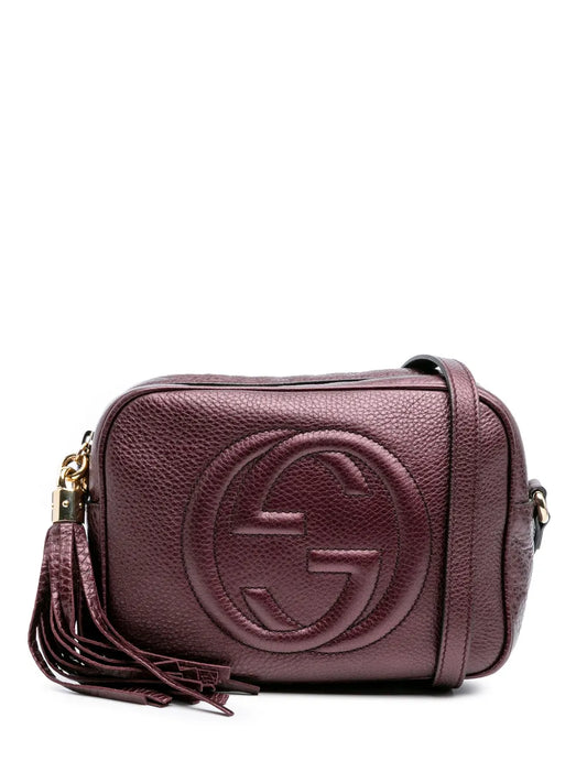 Gucci 2016 2025 Metallic Leather Soho Disco crossbody bag