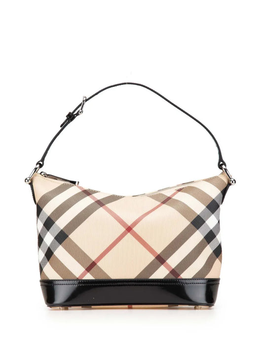 Burberry 2000 2017 Supernova Check Coated Canvas shoulder bag
