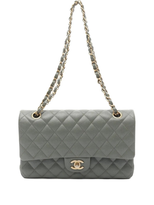 CHANEL 2018 Double Flap diamond quilting shoulder bag