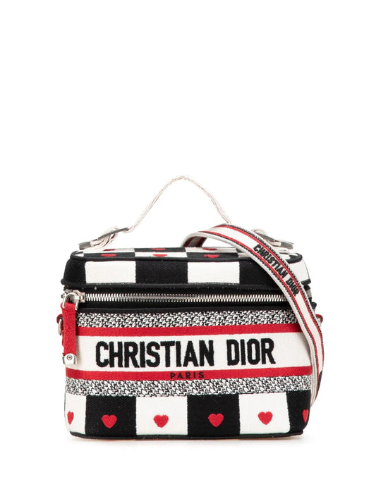 Christian Dior 2021 Small Canvas Embroidered D Royaume d Amour Diortravel Case vanity bag
