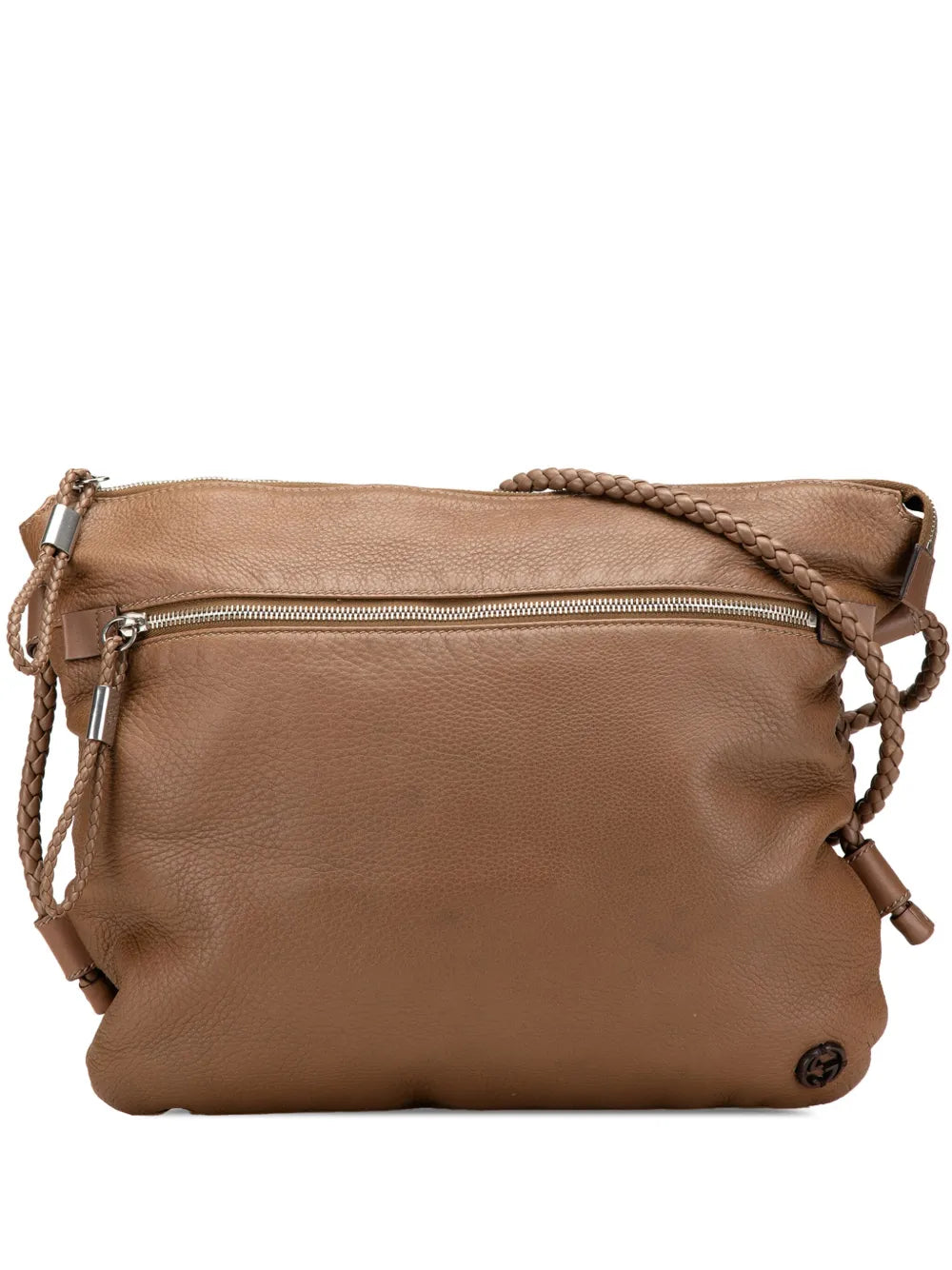 Gucci 2000 2015 Medium Leather Interlocking G Braided Strap crossbody bag