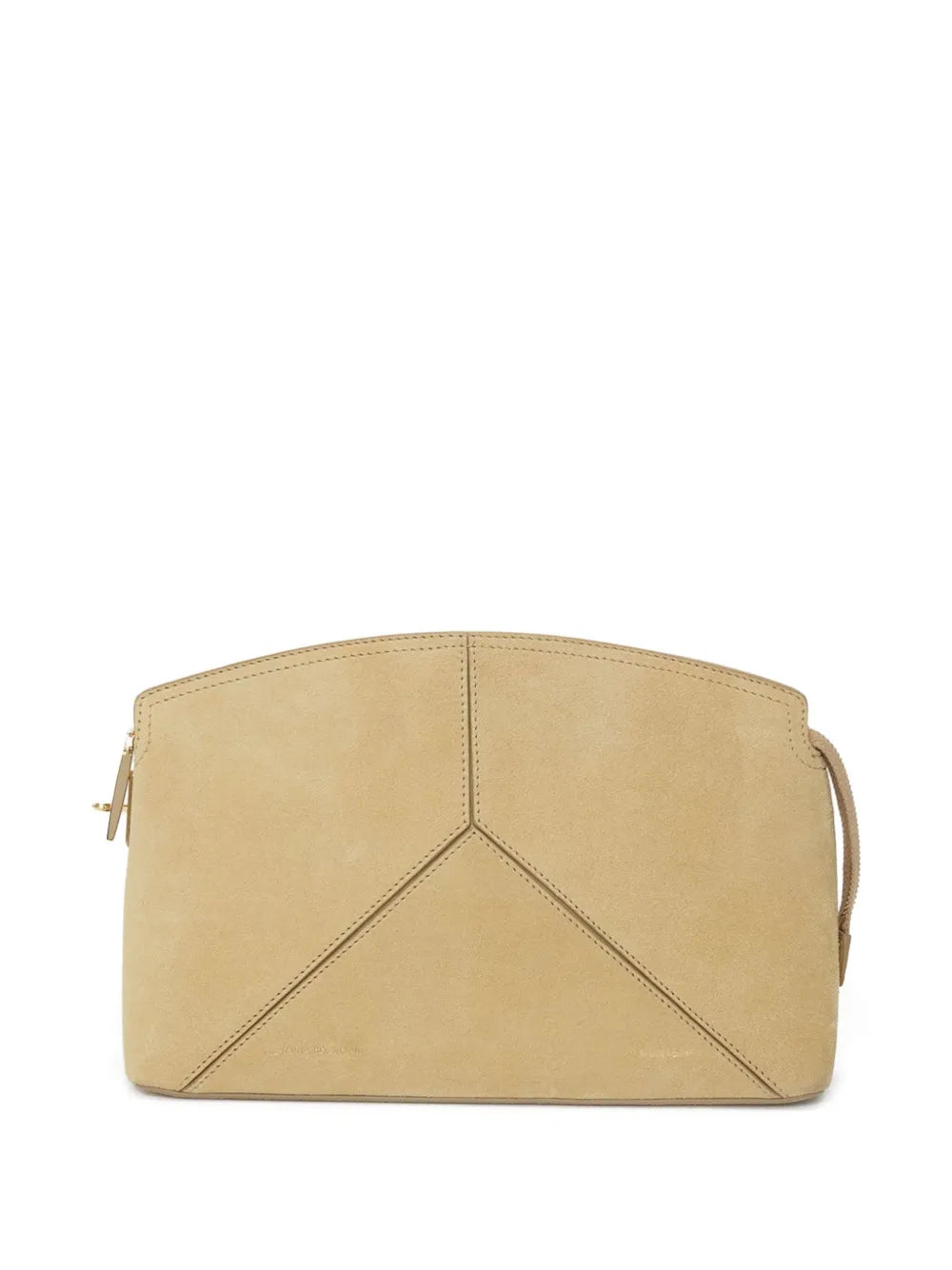 Victoria Beckham Victoria suede zip fastening clutch bag
