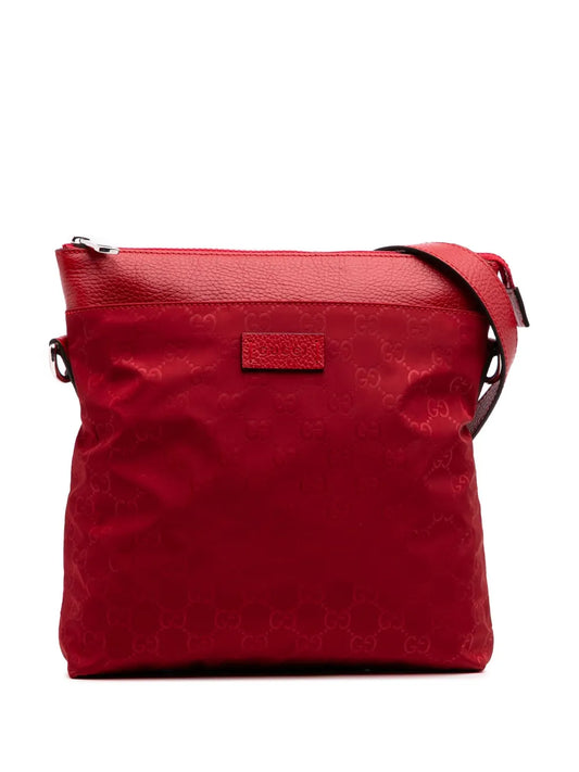 Gucci 2016 2025 GG Nylon Flat Messenger Bag crossbody bag