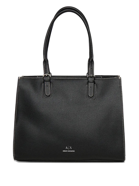 Armani Exchange logo plaque shoulder bag