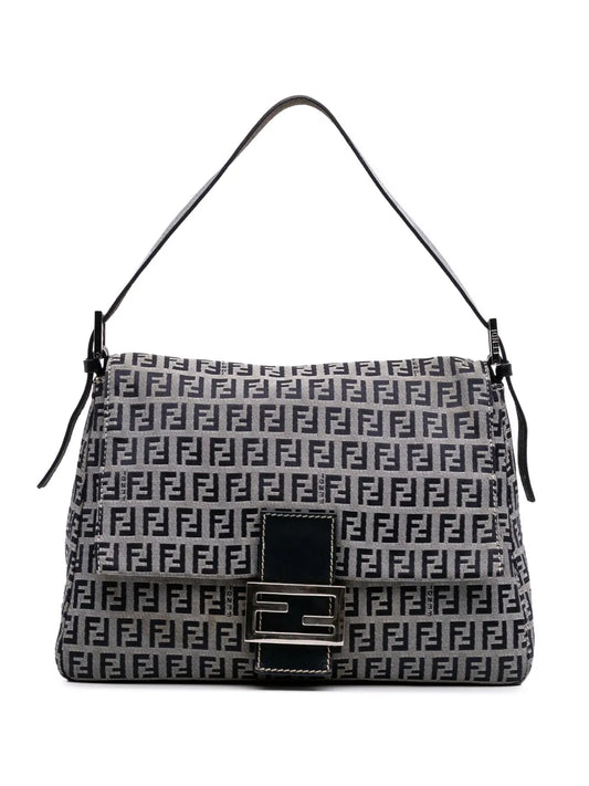 Fendi 2000 2010 Zucchino Canvas Mamma Forever shoulder bag