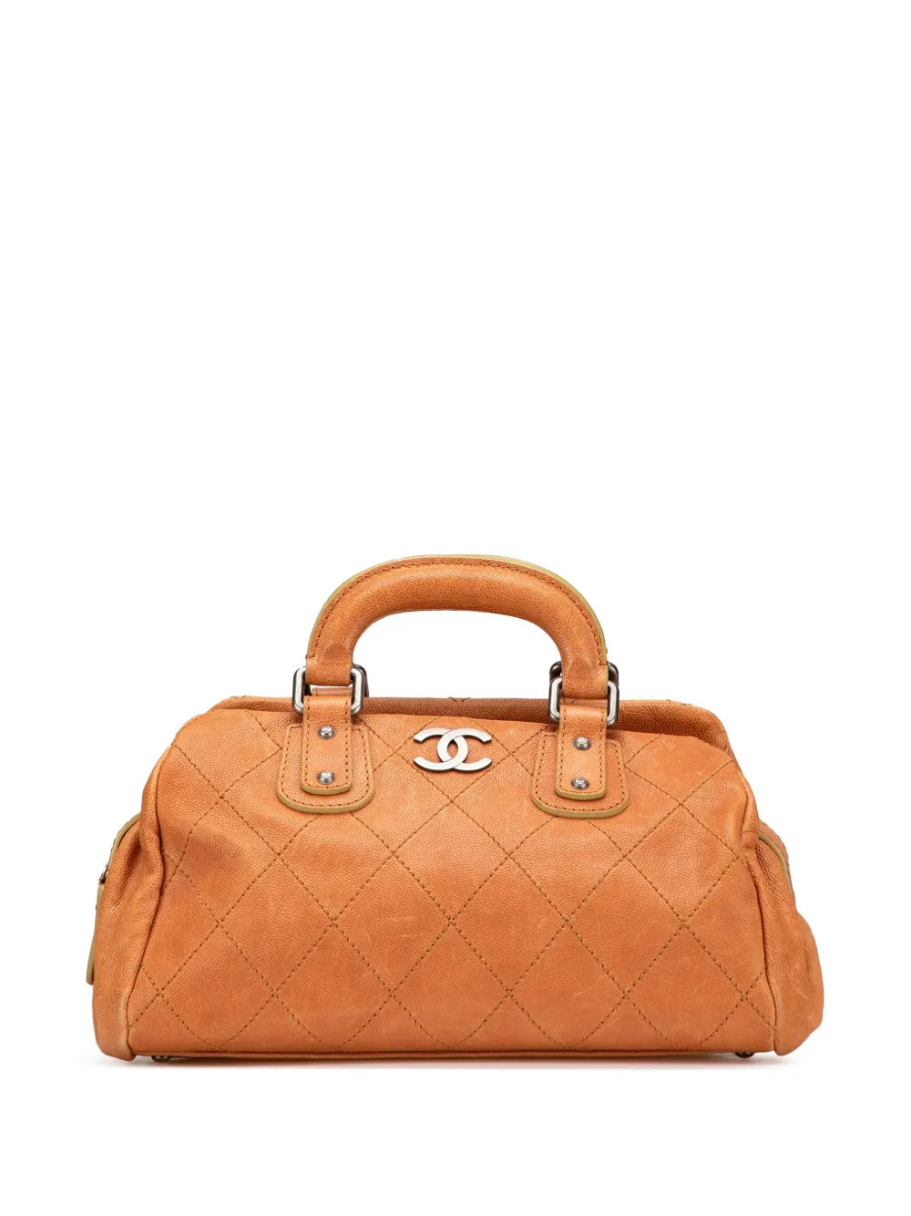 CHANEL 2005 2006 Small CC Quilted Caviar Outdoor Ligne Doctor Bag boston bag