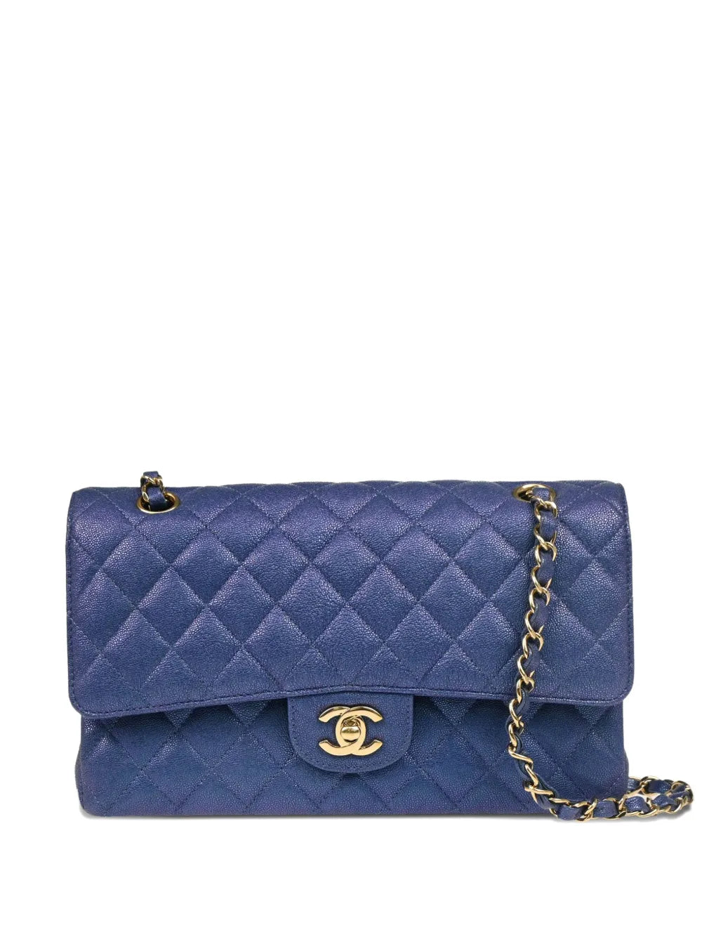 CHANEL 2019 medium Double Flap calfskin quilted shoulder bag