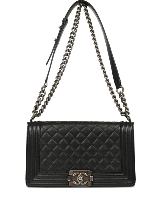 CHANEL 2019 medium Boy Chanel quilted shoulder bag