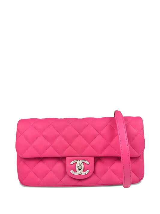 CHANEL 2016 diamond quilted lambskin shoulder bag