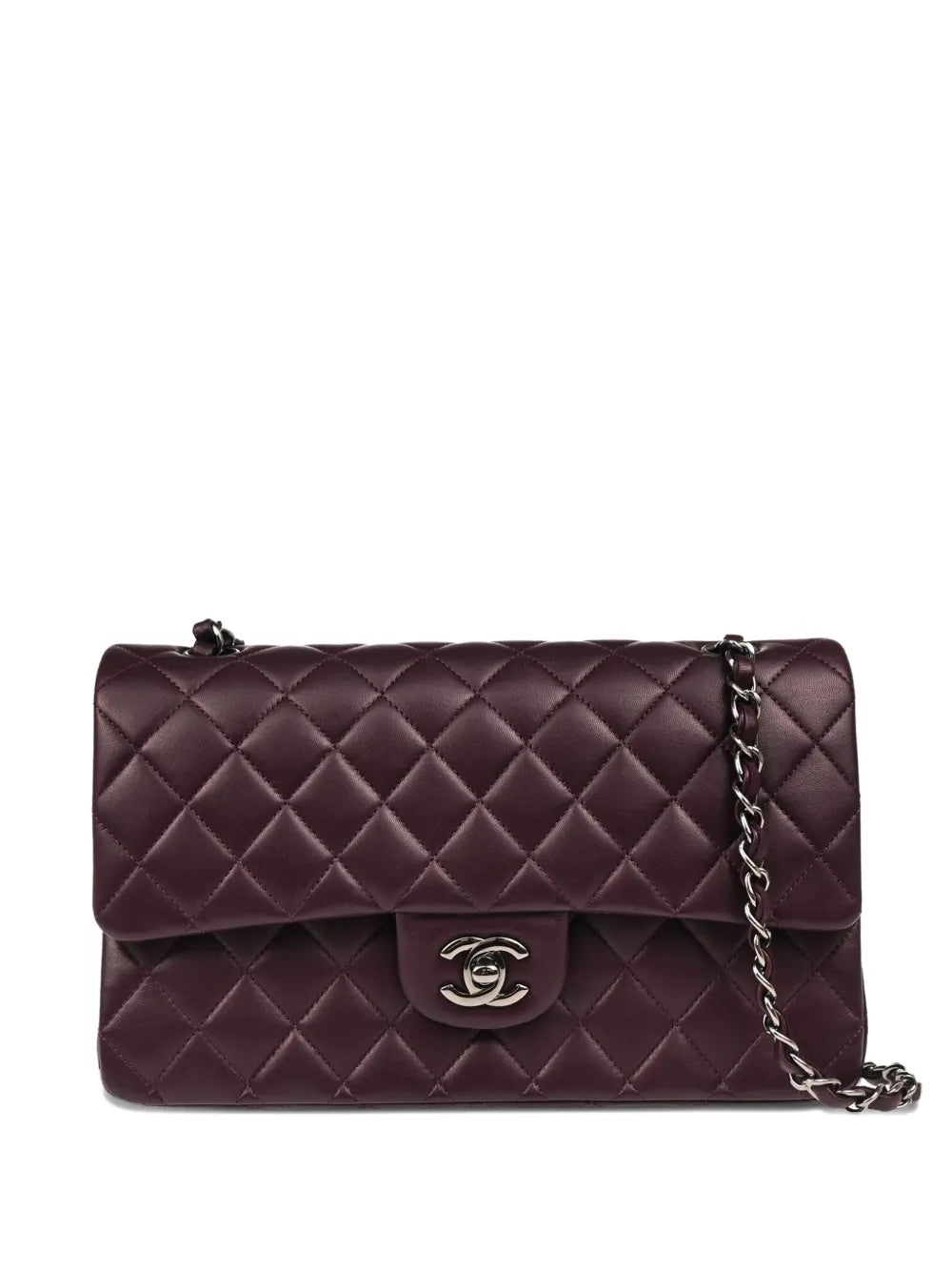 CHANEL 2011 medium Classic Flap quilted lambskin shoulder bag
