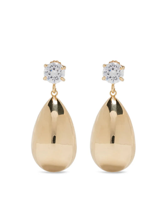 Magda Butrym teardrop shaped crystal earrings