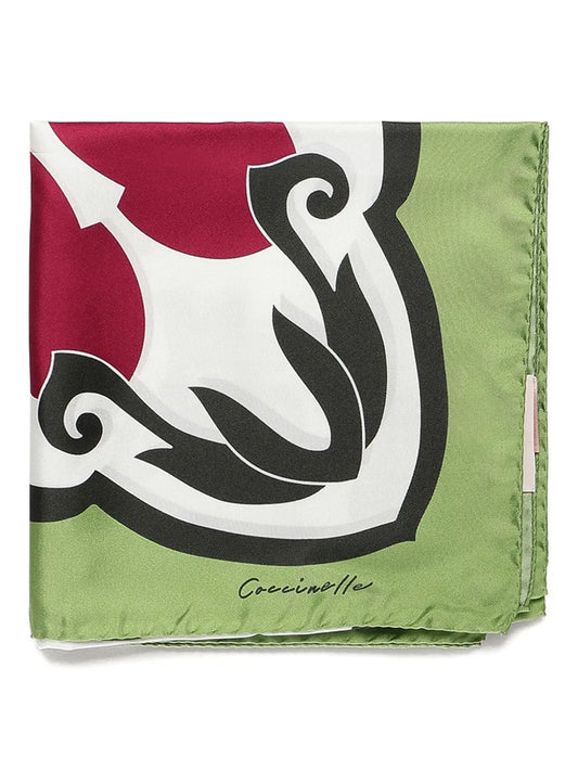 Coccinelle Azulejos silk scarf