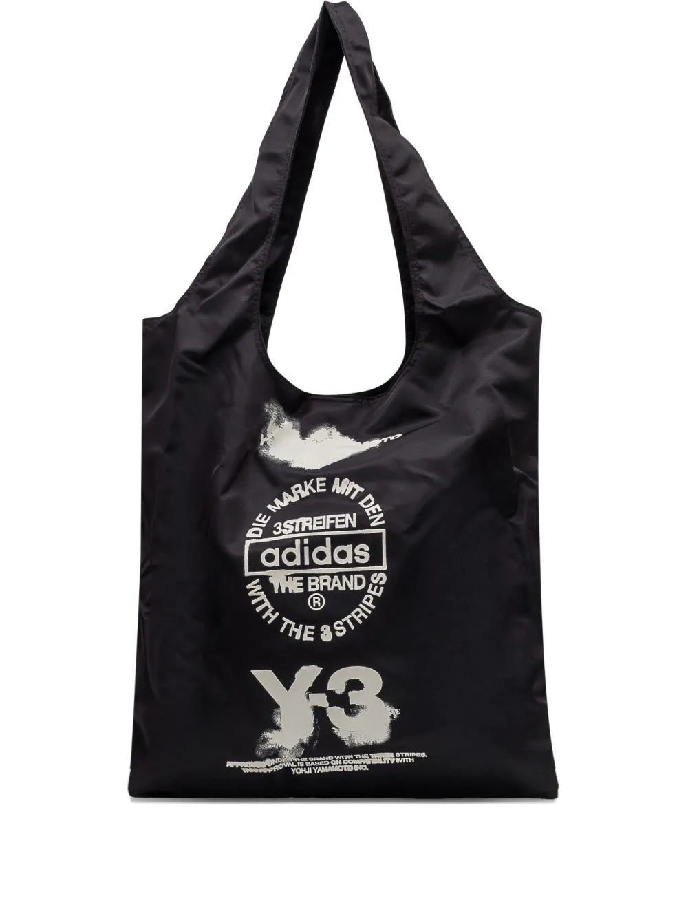 Y-3 logo print tote bag