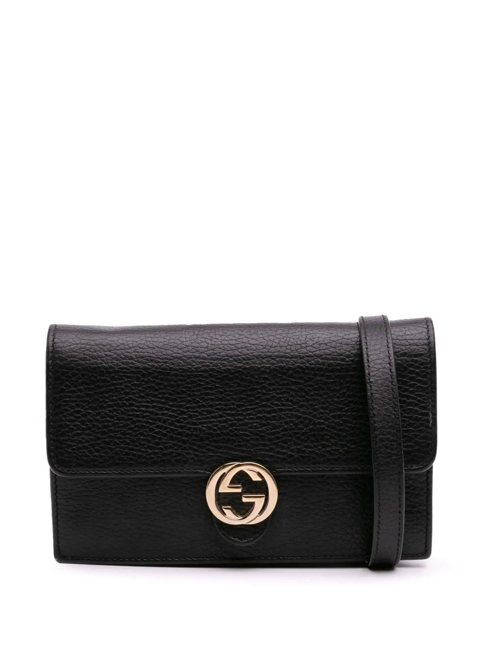 Gucci 2000 2015 Interlocking G Dollar Calfskin Wallet on Chain crossbody bag