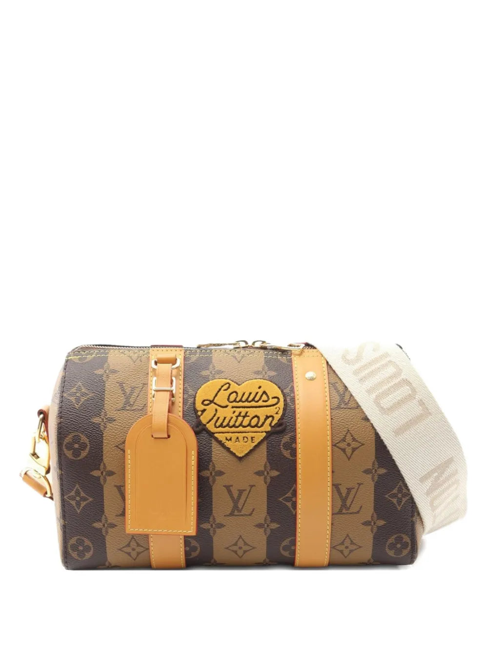 Louis Vuitton 2021 x Nigo City Keepall stripe shoulder bag