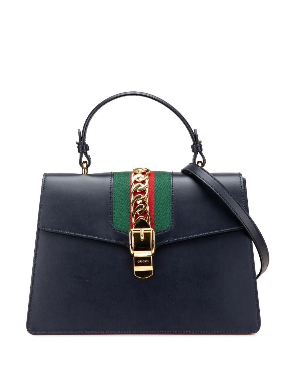 Gucci 2016 2025 Medium Leather Sylvie Top Handle Bag satchel