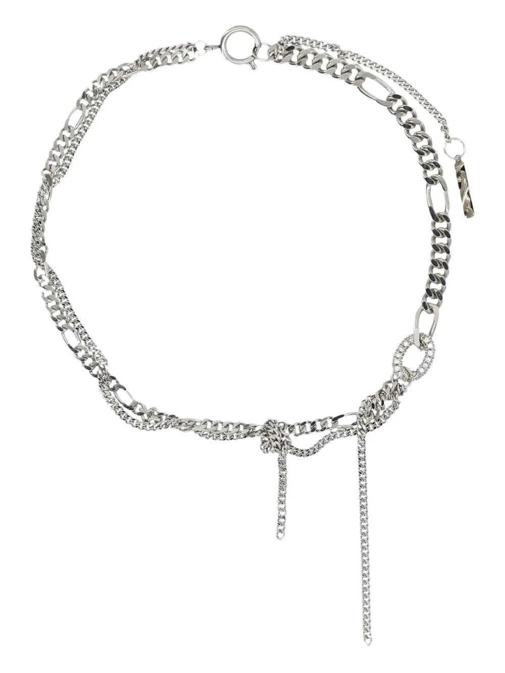 Justine Clenquet Lois chain link knot necklace