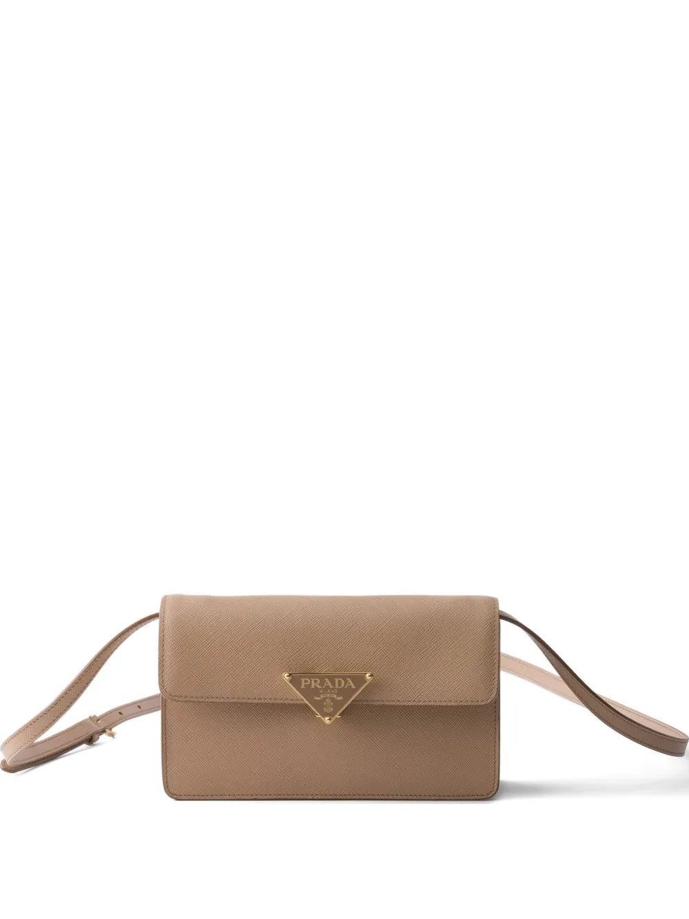 Prada saffiano leather push lock mini bag