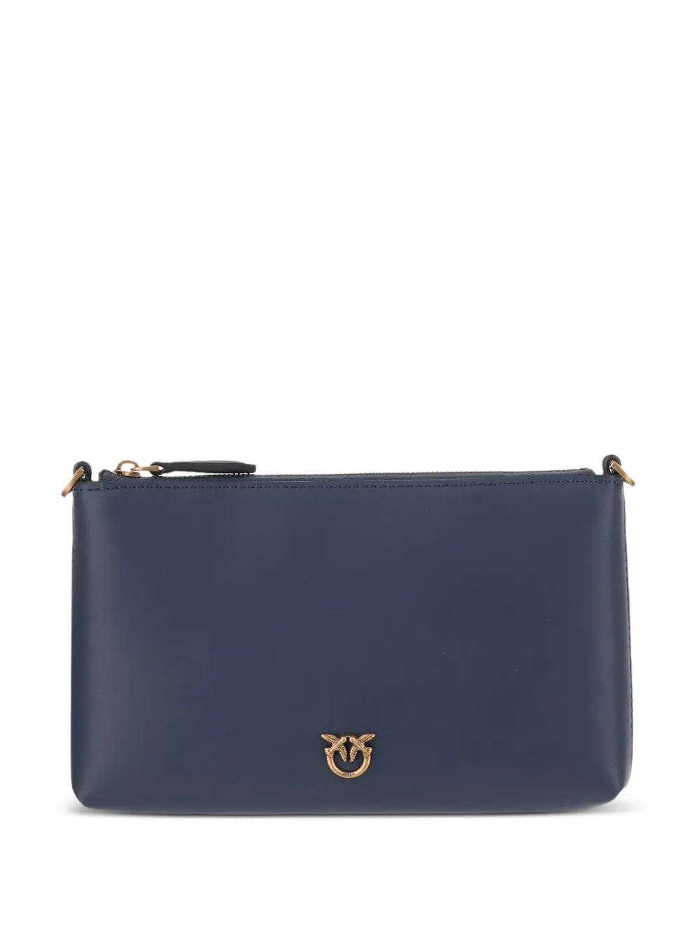 PINKO logo plaque zip clutch bag