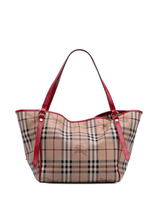 Burberry 2000 2017 Small Haymarket Check Coated Canvas Canterbury tote bag