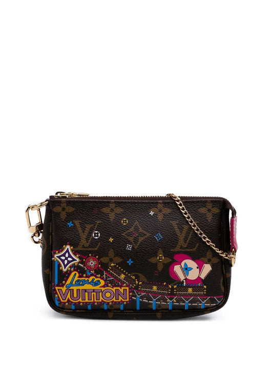Louis Vuitton 2020 Monogram Vivienne Christmas Roller Coaster Mini Pochette Accessoires handbag