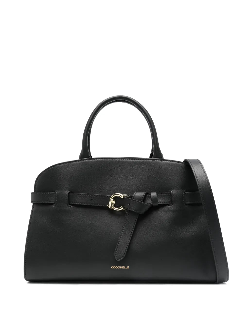 Coccinelle Sabine belt buckle leather tote bag