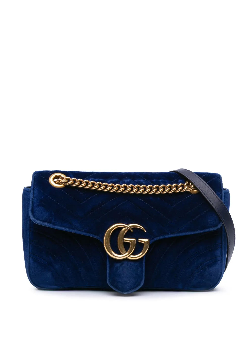 Gucci 2016 2024 Small GG Marmont Matelasse Velvet Flap crossbody bag
