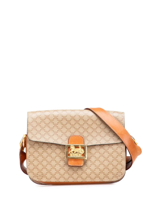 Céline 2010 Macadam Coated Canvas Horse Carriage crossbody bag