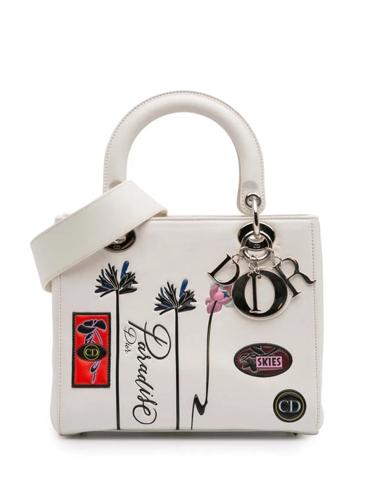 Christian Dior 2015 Medium Lambskin Paradise Lady Dior satchel