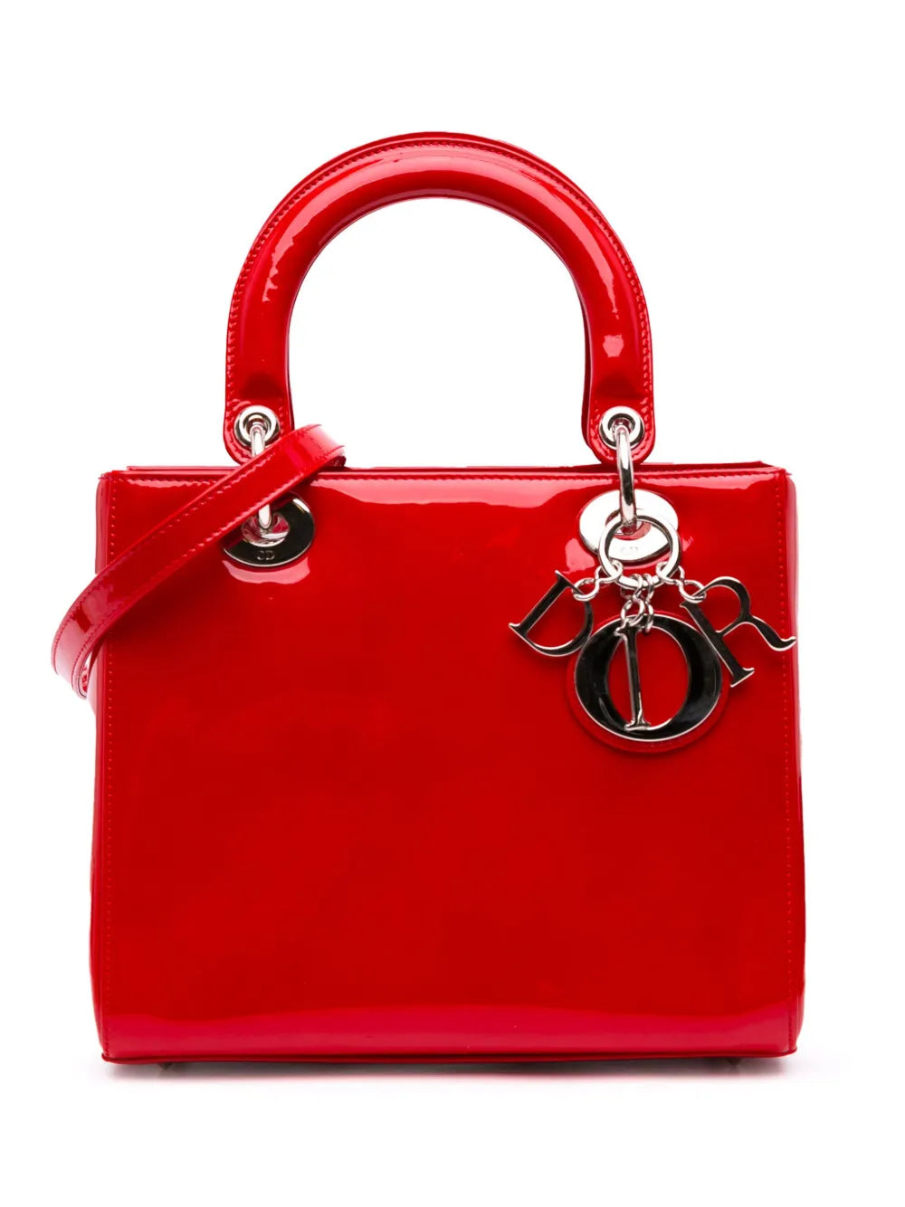 Christian Dior 2015 Medium Patent Lady Dior satchel