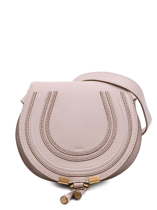 Chloé 2018 Small Grained Leather Marcie Saddle crossbody bag