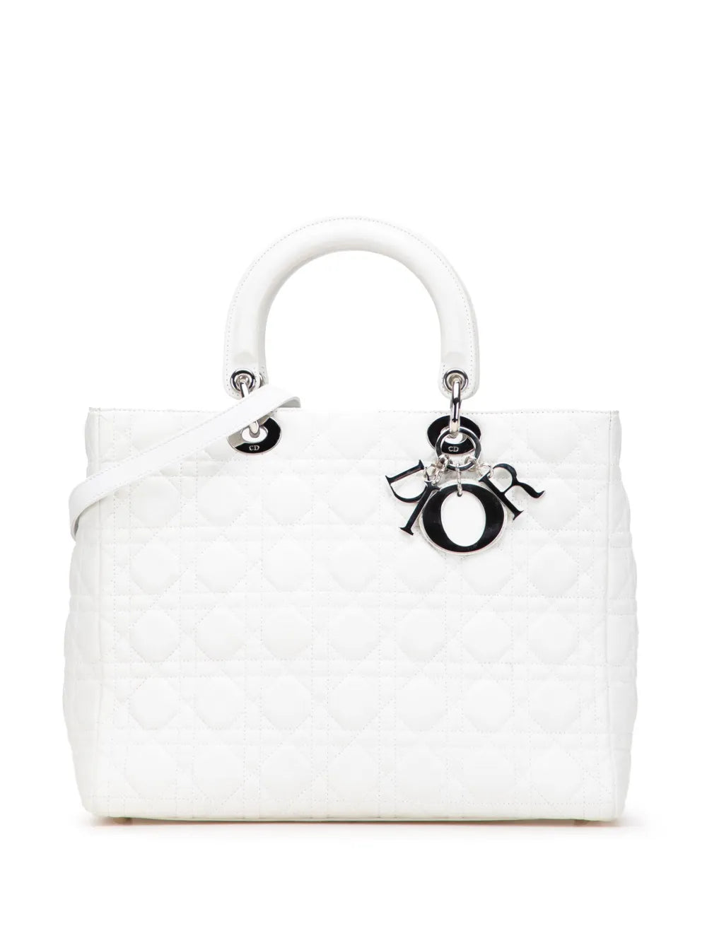 Christian Dior 2005 Large Lambskin Cannage Lady Dior satchel